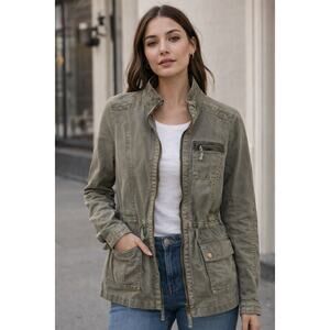 Lucky Brand Women’s Y2K Utility Jacket Olive Green Small